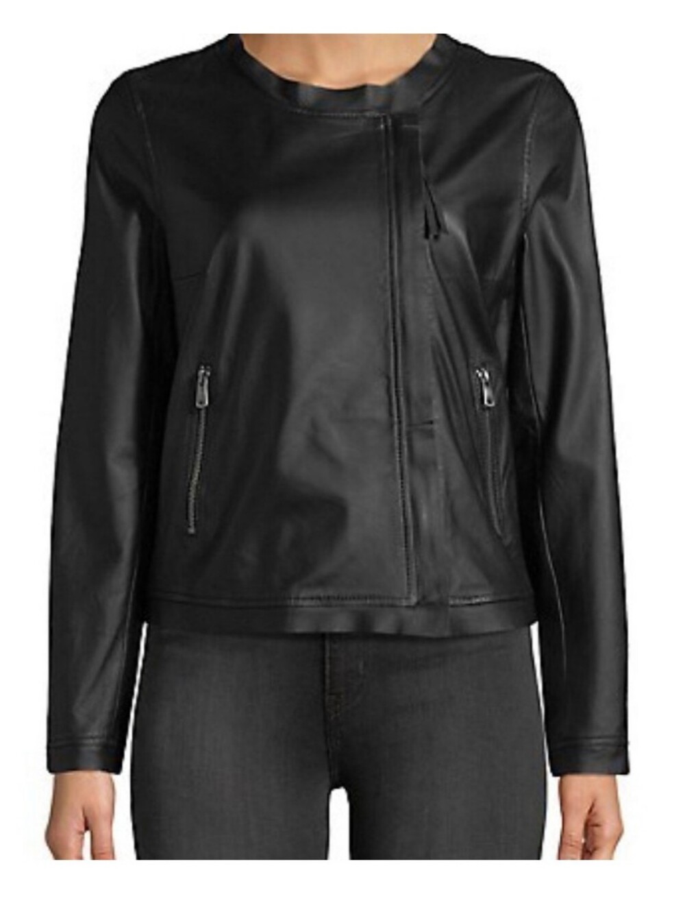 Weekend Maxmara Black Leather Jacket Size 8